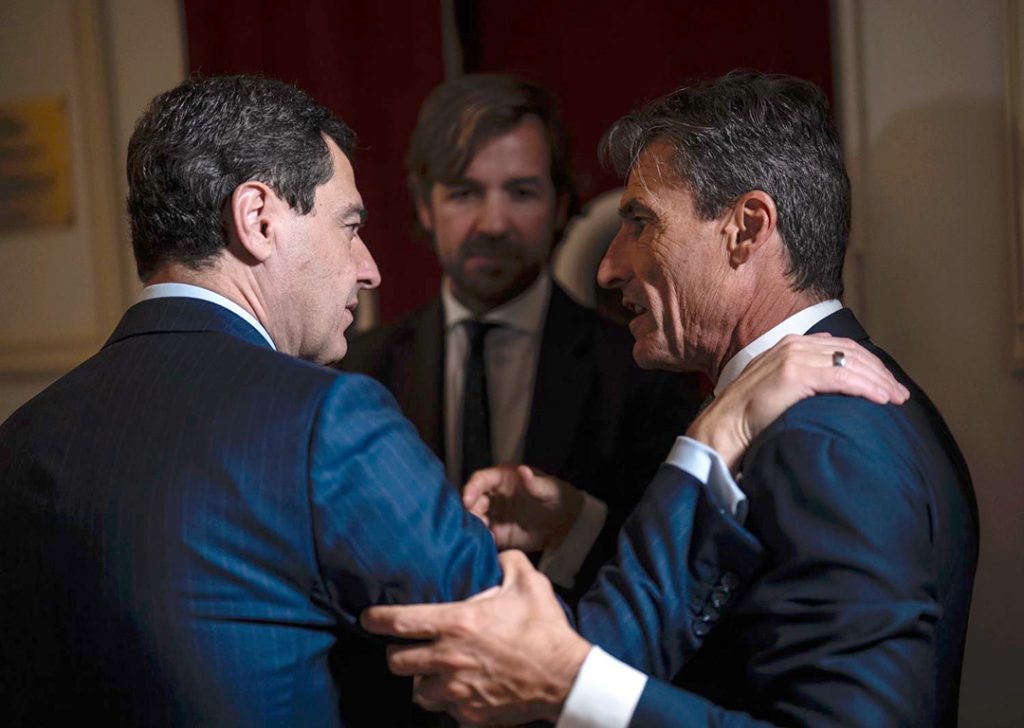 Juanma Moreno y Fede Linares